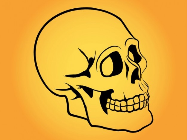 Human head stylized Twitter dead human head skull about Niger State Nigeria